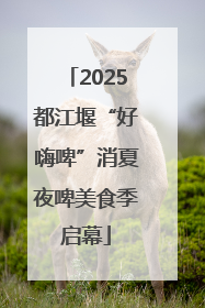 2025都江堰“好嗨啤”消夏夜啤美食季启幕